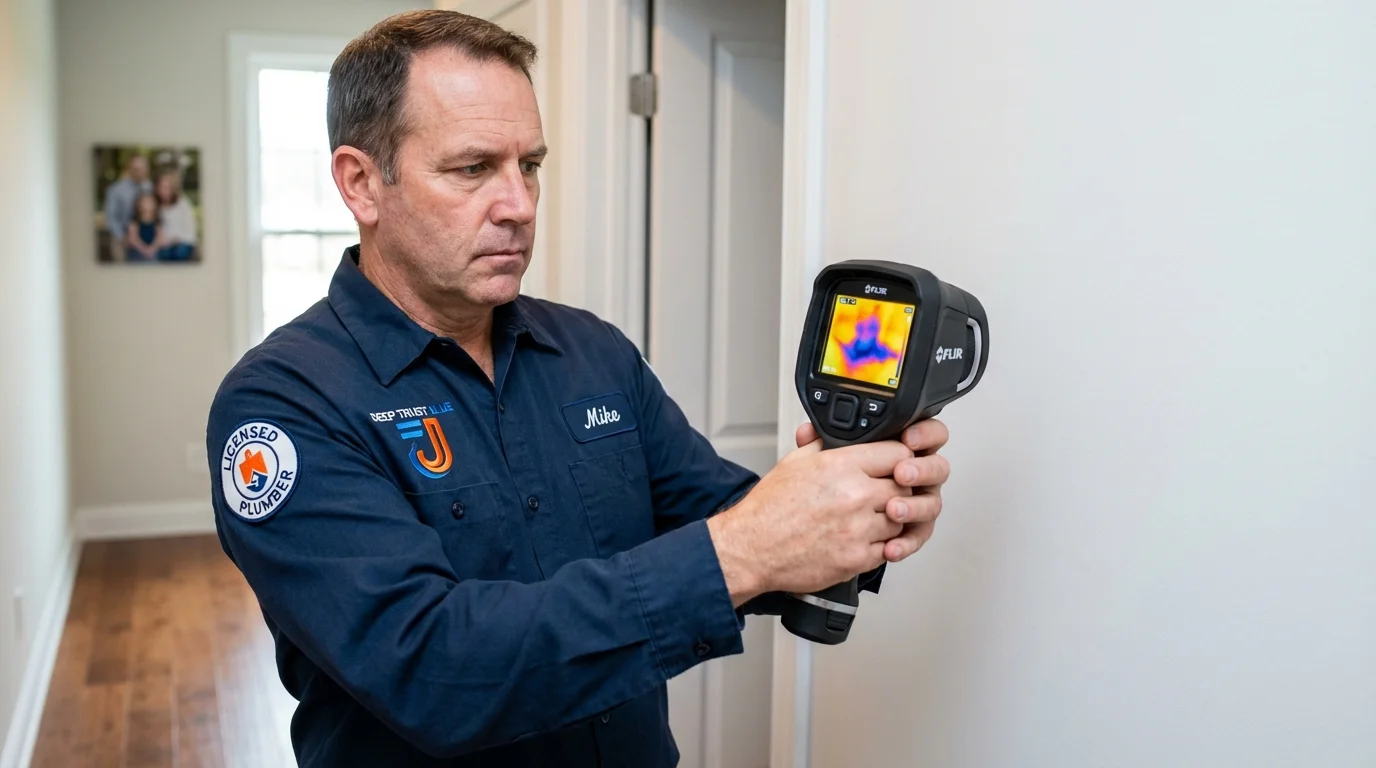 Thermal imaging leak detection by Johns Plumbing LLC in Liberty Lake
